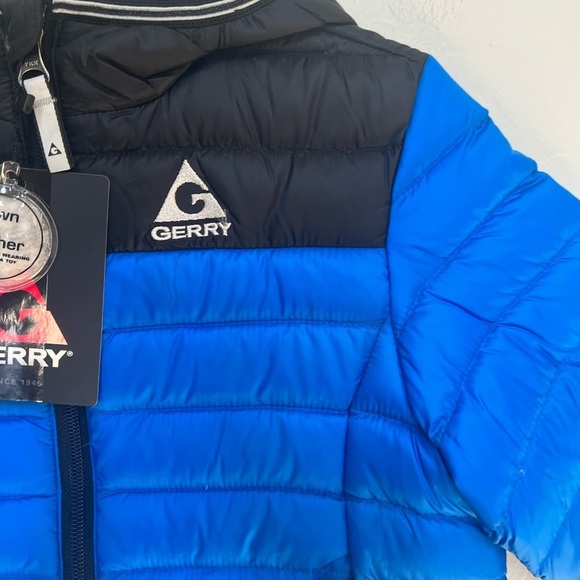 GERRY Kids' Mckinley Quilted Down Hooded Jacket In Ocean size 2T - Picture 3 of 8